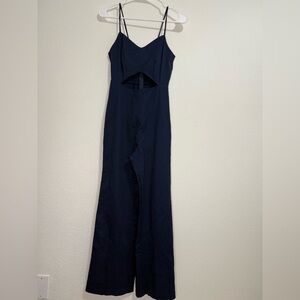 Reformation Black Cutout Jumpsuit